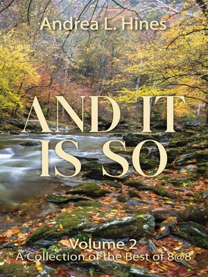 cover image of And It Is So
